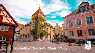 Die mittelalterliche Stadt Visby auf der Insel Gotland in Schweden