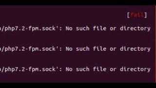 Fix php-fpm: unable to bind listening socket for address php7.2-fpm sock: No such file or directory