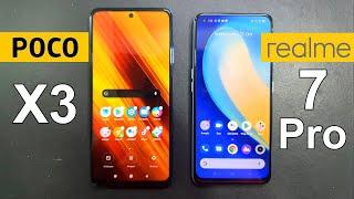 Poco X3 Vs RealMe 7 Pro Speed Test