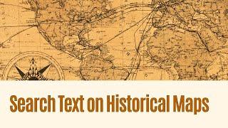 Search Text on Historical Maps in the Rumsey Historical Map Collection