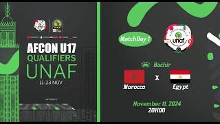 U17 AFCON 2025 Qualifiers - UNAF Maroc vs Egypte