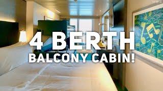 Could you survive FOUR ADULTS in an MSC Virtuosa standard balcony cabin? Here's our opinion!