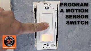 How to Program the Maestro Motion Sensor Light Switch