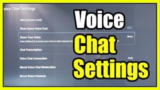 How to Find the Voice Chat Settings on PS5 for Mic (Fast Tutorial)