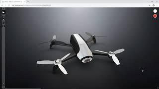 Parrott drone Interactive 3D Product Story-telling Demo