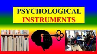 PSYCHOLOGICAL INSTRUMENTS for  ASSESSMENT AND TESTS  - - Applied psychology for Nursing