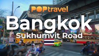 BANGKOK, Thailand  - Sukhumvit Road - 4K60