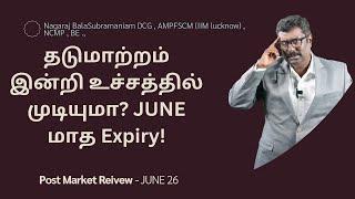 JUNE 26 | #postMarketReport  |  Stock Master Nagaraj | Trading | Nifty | Banknifty |  Levels