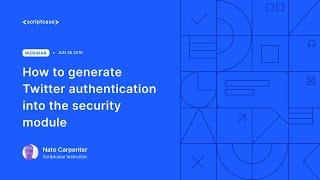 Scriptcase - How to generate Twitter authentication into the security module