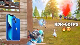 iPhone 13 HDR Graphics Gameplay / IOS 17.4.1 Pubg Test/ iPhone 13 Pubg Test 2024 ️