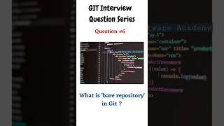 What is Bare Repository in GIT - GIT Interview Questions #shorts #devops #devopsinterviewquestions