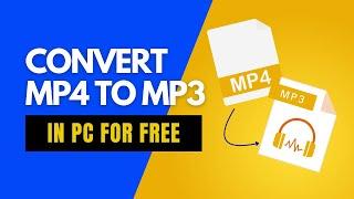 how to convert mp4 to mp3 in laptop 2024| Tech D