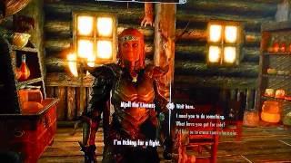 Skyrim Hearthfire 'Kids' Dialogue with Mjoll the Lioness