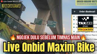 Ngojek pagi maxim bike sebelum Timnas Indonesia kick off ! vlog onbid