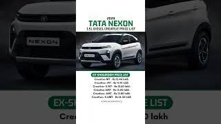 2024 Tata Nexon Diesel Creative Price List 