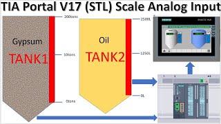 How to scale Analog Input by using TIA Portal V17 with STL Language