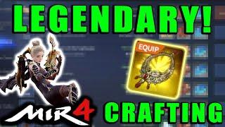 MIR4 - CRAFTING MY FIRST LEGENDARY ACCESSORY!  What You Need to Craft Legendary Necklace!