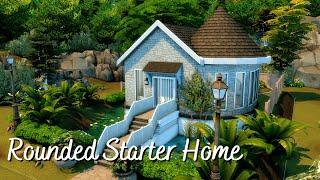 ROUNDED STARTER HOME - The Sims 4 Speed Build NO CC