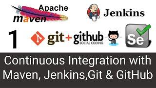Continuous Integration with Maven, Jenkins,Git & GitHub part-1