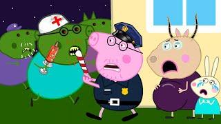 Zombie Apocalypse, Zombie Appears In Dr Peppa's Room‍️ | Peppa Pig Funny Animation