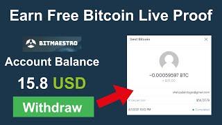 Bitmaestro - New Free Bitcoin Mining Site - Earn Free Bitcoin Live 15 USD Payment Proof Urdu Hindi