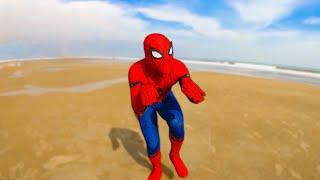 Joy From The Beach | Spider-Man Looking For Teammates | Happy Videos