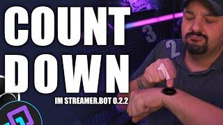 Countdown ganz einfach im Streamer.bot und OBS erstellen | #streamerbot #obs
