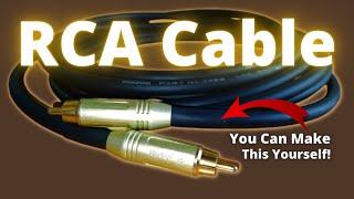 How to Make RCA interconnect cable | DIY RCA Cable