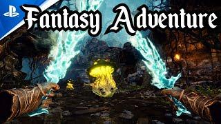 The Wizards Dark Times Brotherhood Gameplay: Fantasy Adventure In PSVR2 | TruGamer4Realz
