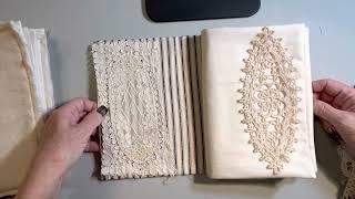 Fabric Junk Journal Tutorial Process Video - part 1 assembling the pages