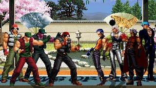 [KOF Mugen] Memorial | Ralf & Clark Team vs K' & K9999 Team [ 4vs4 ]