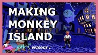 MAKING MONKEY ISLAND Ep 1 Point and Click Character Controller, Simple Collisions, Perspective Trick