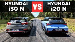 Drag Race: 2025 Hyundai i20 N vs 2025 Hyundai i30 N – 0-100 & comparison