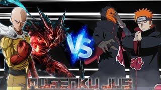Saitama & Monster Garou vs Pain V3 & Tobi Akatsuki [OPM vs Naruto] ANIME MUGEN JUS Team Fight 2 vs 2