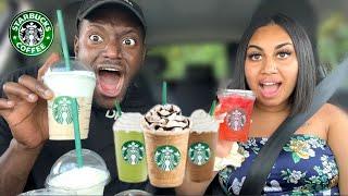 TRYING YOUR STARBUCKS ORDERS!!!