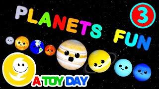 Planets Fun 3 🪐 | Season 3 | Planet kids | Mercury Venus Earth Mars Jupiter Saturn Uranus Neptune