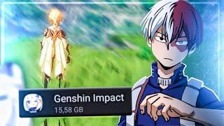 BAIXEI O GENSHIN IMPACT SÓ PRA VER SE É PESADO