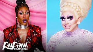 The Pit Stop S13 E1 | Trixie Mattel & Shea Couleé Recap the Premiere | RuPaul's Drag Race