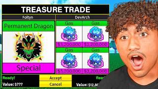 Trading NEW PERMANENT DRAGON FRUIT In Blox Fruits..