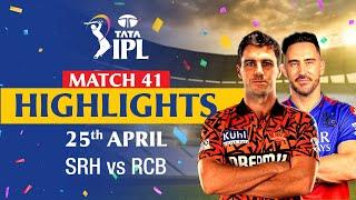 Sunrisers Hyderabad V Royal Challengers Bengaluru | Full Match Highlights | MATCH 41 | IPL 2024
