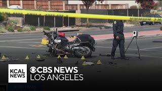 La Habra motorcycle officer hospitalized in critical condition after crash with SUV