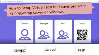 How to Setup Virtual Host for laravel project in xampp,wamp server on windows