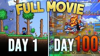 I Spent 100 Days in Terraria MASTER MODE... Here's What Happened.. (MOVIE)