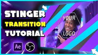 How to Make Stinger Transitions with LOGO in After Effects (for OBS SLOBS Twitch Youtube)