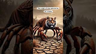 The origin of new species by AI creator #animal fusion #hybrids #shorts #youtubeshorts