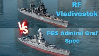 RF Vladivostok VS FGS Admiral Graf Spee | Modern Warships