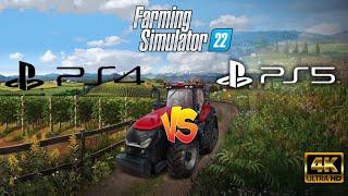 Farming Simulator 22 - 4K 60 FPS - Comparison PS4 vs PS5