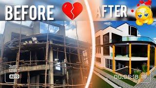 Building our luxury dream home || cost||Unfinished villa construction journey ep2 building at 22