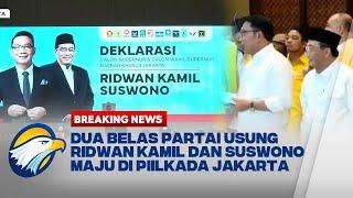 BREAKING NEWS - Ridwan Kamil dan Suswono Maju Sebagai Cagub dan Cawagub DKI Jakarta