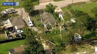 Tornado touchdown? SkyEye assesses Houston-area damage after Hurricane Beryl